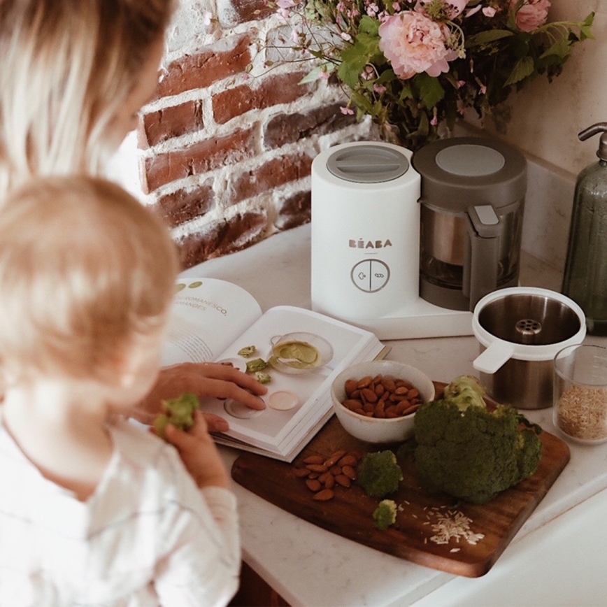 Beaba - Höyrykeitin 2in1 BABYCOOK NEO valkoinen/harmaa