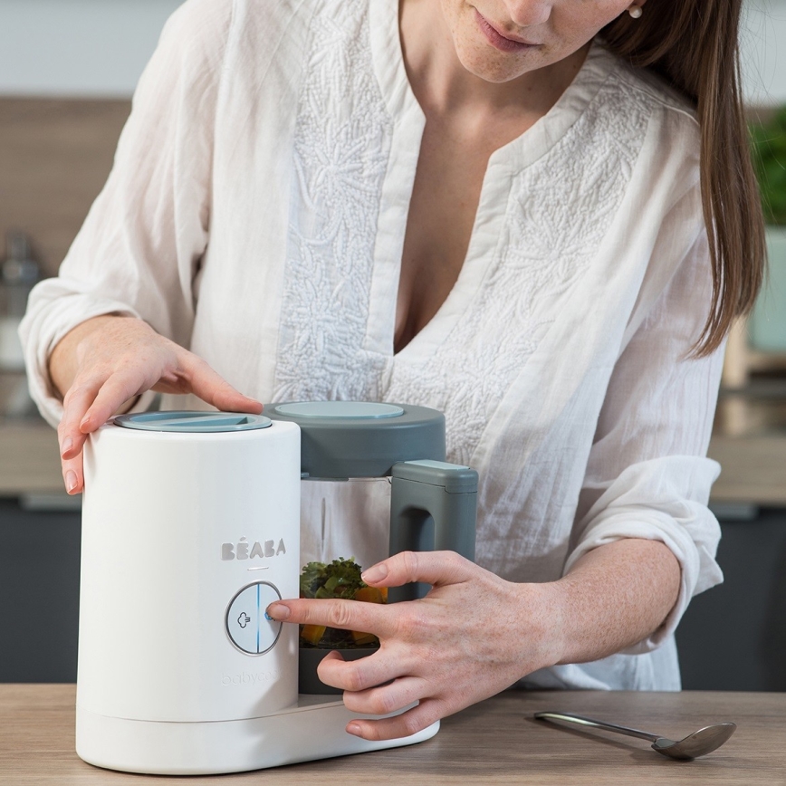 Beaba - Höyrykeitin 2in1 BABYCOOK NEO valkoinen/harmaa