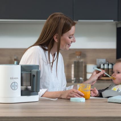 Beaba - Höyrykeitin 2in1 BABYCOOK NEO valkoinen/harmaa