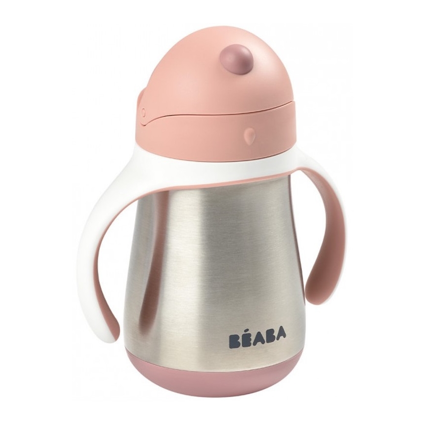 Beaba - Lämpöeristetty muki pillillä 250 ml pinkki