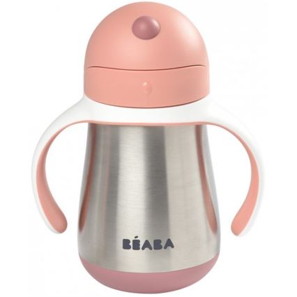 Beaba - Lämpöeristetty muki pillillä 250 ml pinkki