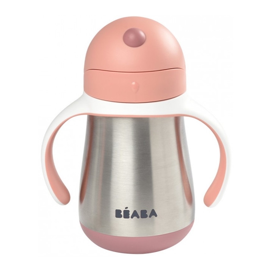 Beaba - Lämpöeristetty muki pillillä 250 ml pinkki