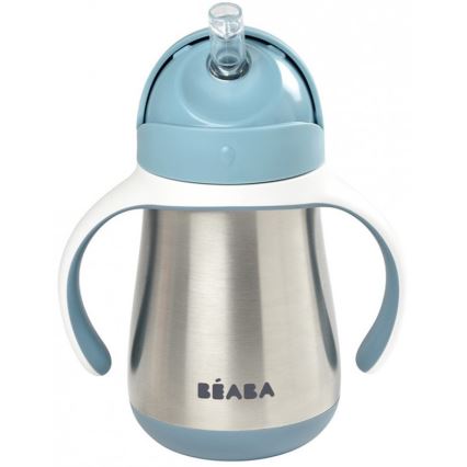 Beaba - Lämpöeristetty muki pillillä 250 ml sininen