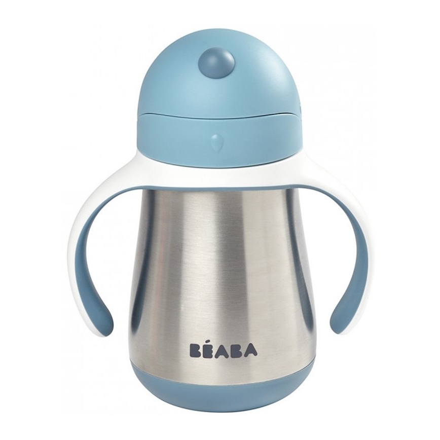 Beaba - Lämpöeristetty muki pillillä 250 ml sininen