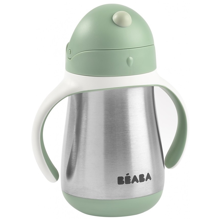 Beaba - Lämpöeristetty muki pillillä 250 ml vihreä