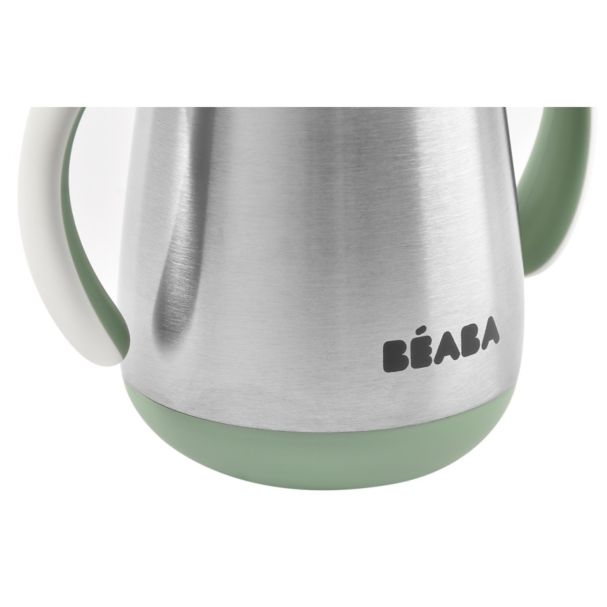 Beaba - Lämpöeristetty muki pillillä 250 ml vihreä