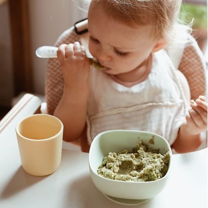 Beaba - Lasten ruokailusetti Keltainen 4 kpl