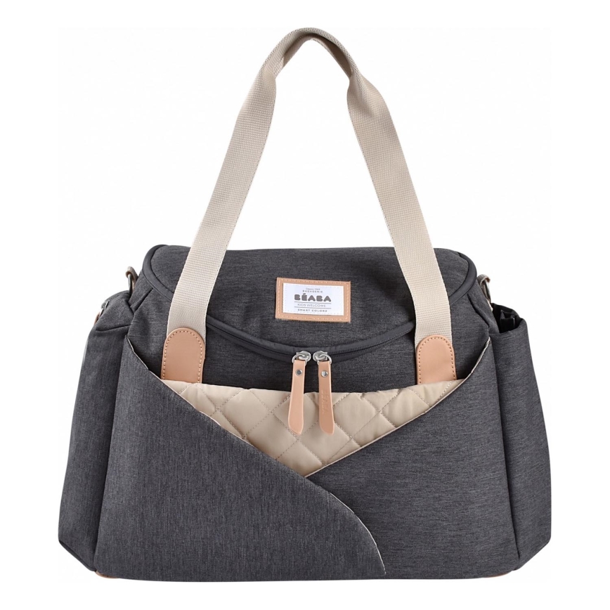 Beaba - Vaihtolaukku rattaita varten SYDNEY harmaa/beige