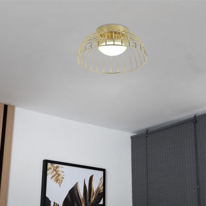 BETSY LED - 12W/230V LED-kattovalaisin, 25 cm, kulta
