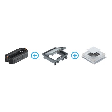 BETTERMANN - Lattialaatikko betonille 12 moduulit (6 laitteet 45x45)