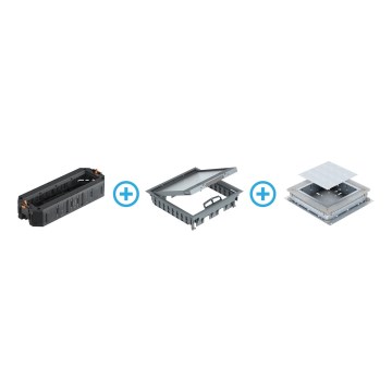 BETTERMANN - Lattialaatikko betonille 24 moduulit (12 laitteet 45x45)