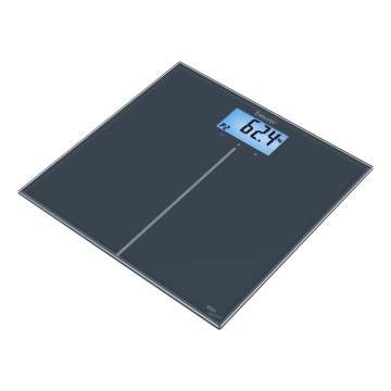 Beurer GS280 - Kylpyhuoneen vaaka 2xCR2032 harmaa