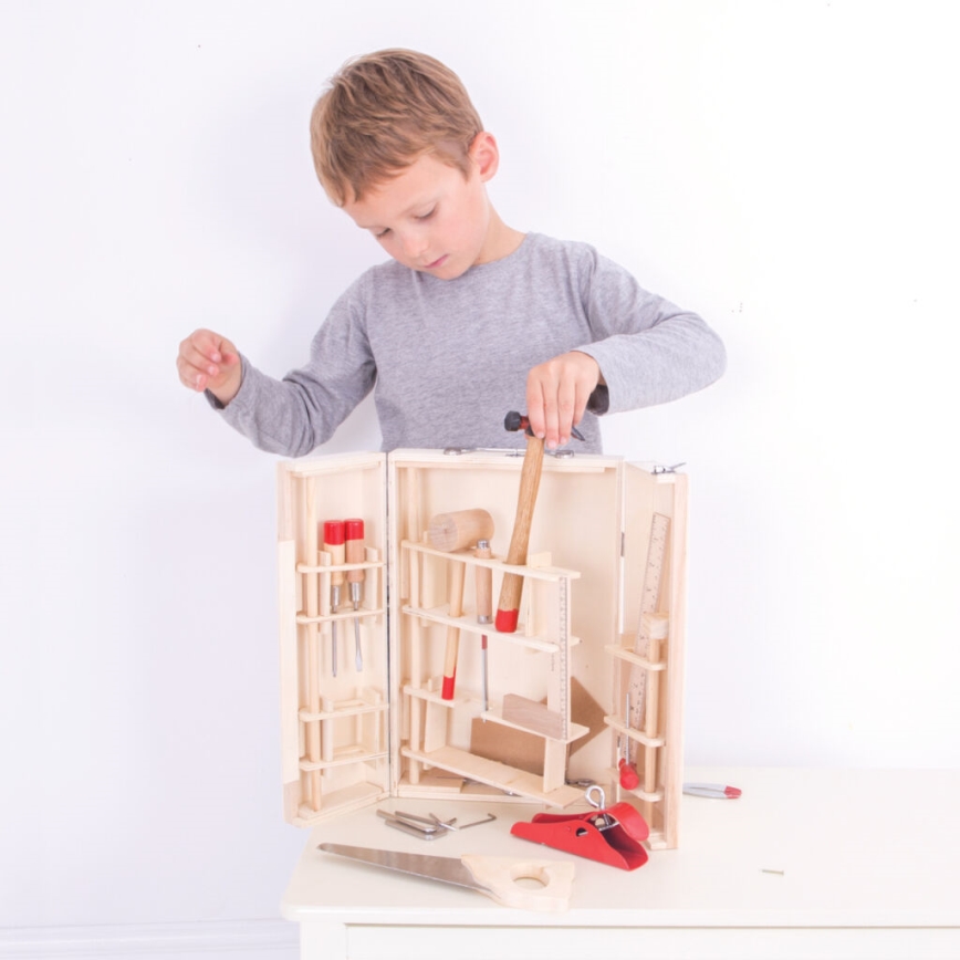 Bigjigs Toys - Kotelo työkaluineen Junior