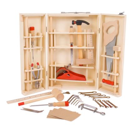 Bigjigs Toys - Kotelo työkaluineen Junior