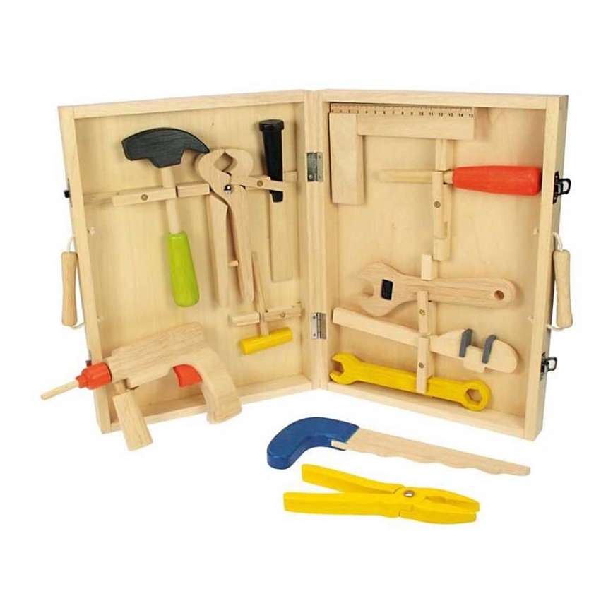 Bigjigs Toys - Puinen kotelo työkaluineen