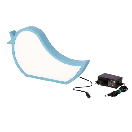 BIRD LED - Lasten pöytälamppu LED/12W/230V sininen