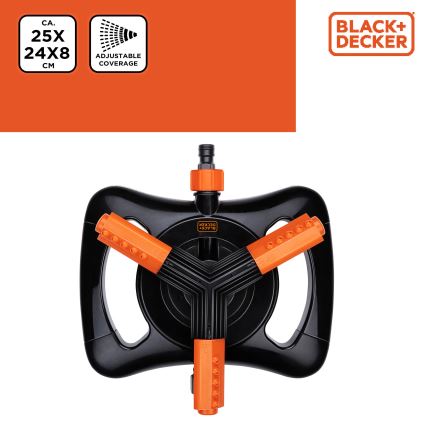 BLACK+DECKER - Kolmivartinen pyöreä kastelulaite