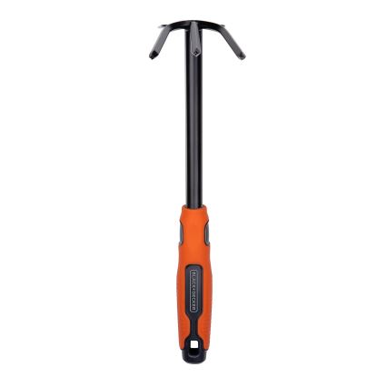 BLACK+DECKER - Puutarhakuokka kolmihaaraisella maanpehmentimellä 30 cm
