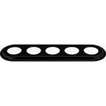 Bohemia-Design - Retrotyylinen posliinikehys viidelle valokuvalle, musta