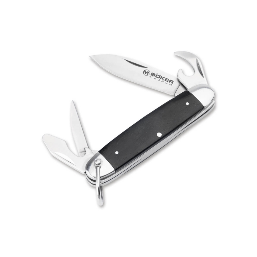 Böker - Monikäyttöinen taskuveitsi Magnum Klassikko Pocket Steel 16 cm/4 toiminnot ruusupuu