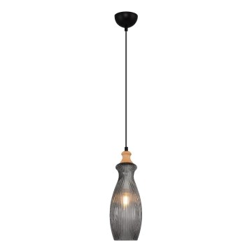 BOTTLE-riippuvalaisin johdolla 1xE14/4W/230V, savunvärinen