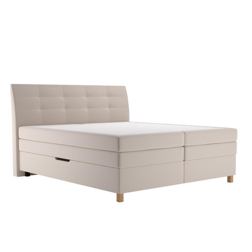 Boxspring-sänky patjalla BEA 160x200 cm beige