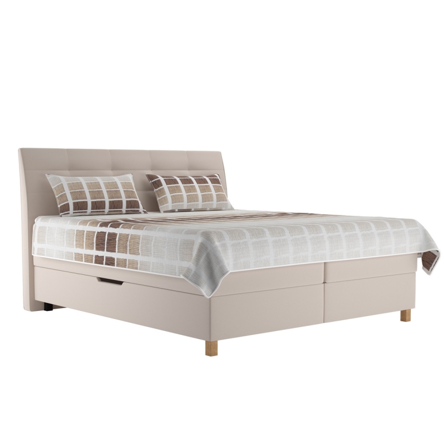 Boxspring-sänky patjalla BEA 180x200 cm beige