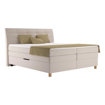 Boxspring-sänky patjalla BEA 160x200 cm beige