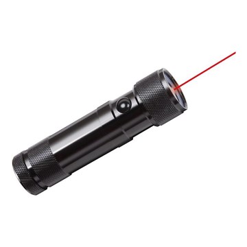 Brennenstuhl - LED-taskulamppu laserosoittimella LED/3xAAA