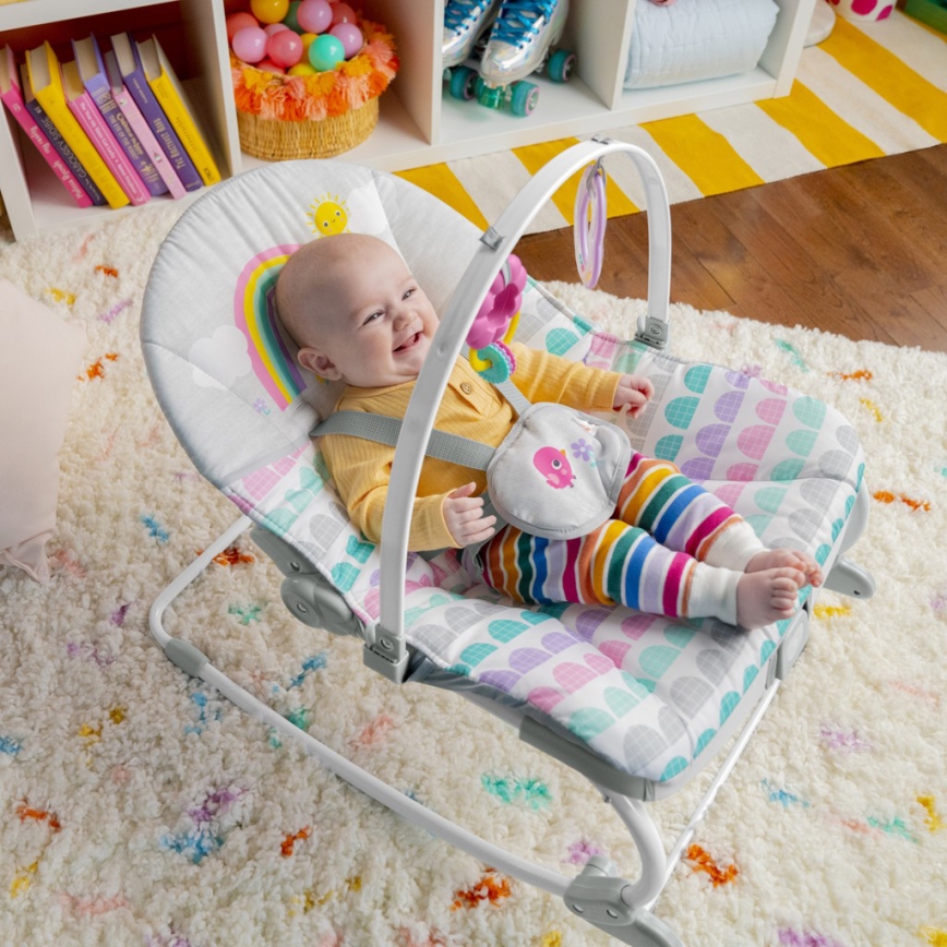 Bright Starts - Vauvan värisevä tuoli ROSY RAINBOW