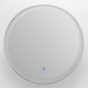 Brilagi - ALU PRO LED himmennettävä, lämmitetty kylpyhuonepeili taustavalolla LED/18W/230V halkaisija 60 cm 3000/4000/6500K IP44 mattakromi