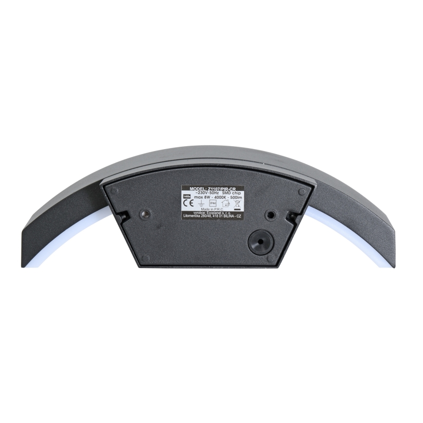 Brilagi - LED-ulkovaloseinävalaisin liiketunnistimella ARCELO LED/8W/230V IP54