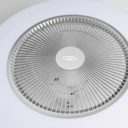 Brilagi - LED himmennettävä valaisin tuulettimella AURA LED/38W/230V 3000-6000K hopea + kaukosäädin