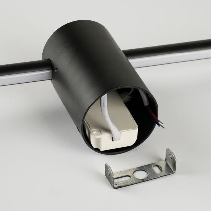 Brilagi - LED ulkoseinävalaisin AURA LED/12W/230V 3000K IP54 65 cm musta CRI 90