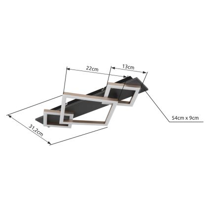 Brilagi - AXIS LED 24W/230V kattovalaisin