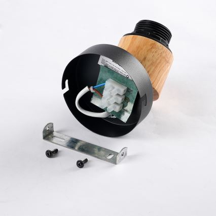 Brilagi - BASKLITE seinäspotti 1xE27/15W/230V kumipuu/musta