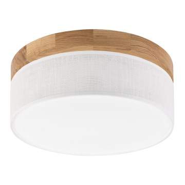 Brilagi - BELLADONNA LED-kattovalaisin 20W/230V halkaisija 30 cm valkoinen/tammi
