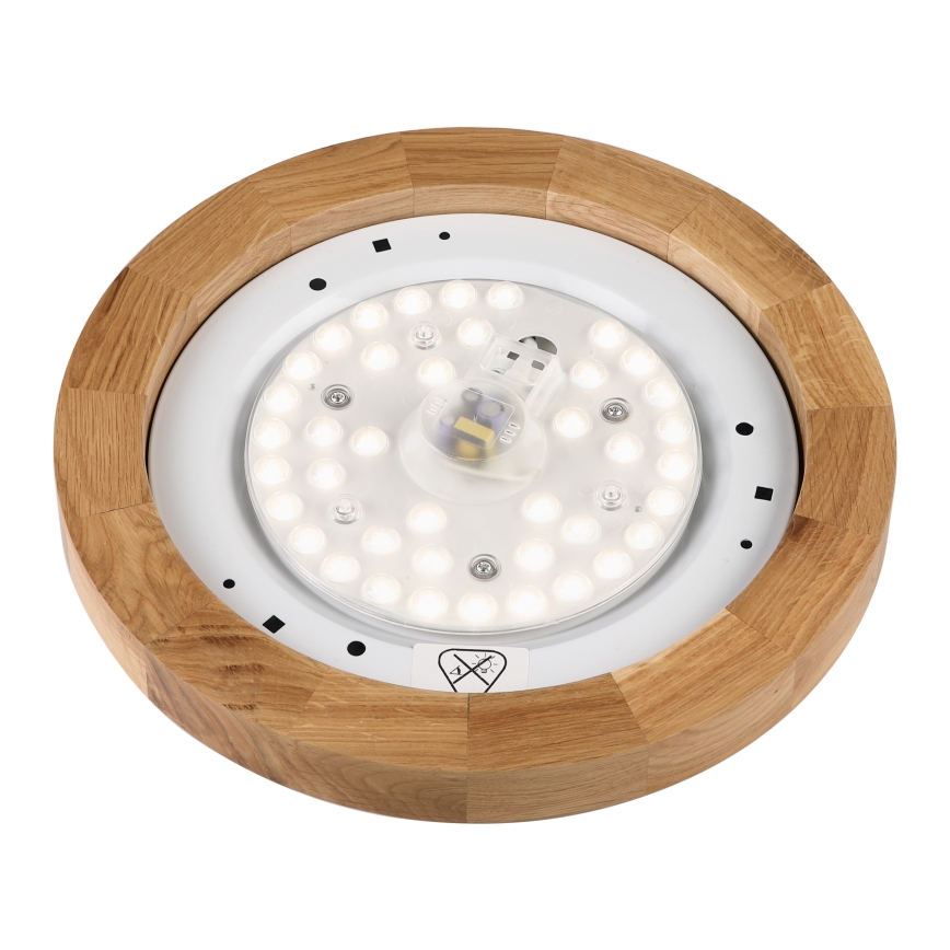Brilagi - BELLADONNA LED-kattovalaisin 20W/230V halkaisija 30 cm valkoinen/tammi