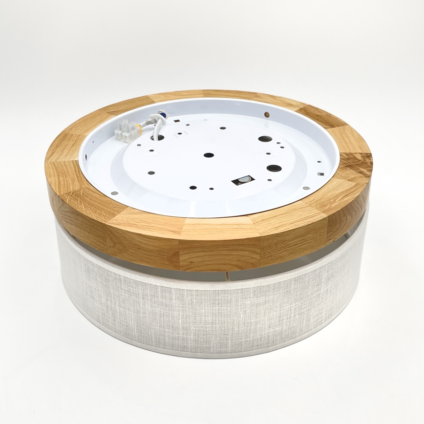 Brilagi - BELLADONNA LED-kattovalaisin 20W/230V halkaisija 30 cm valkoinen/tammi