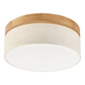 Brilagi - BELLADONNA LED-kattovalaisin LED/20W/230V, halkaisija 30 cm, kerma/tammi