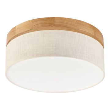 Brilagi - BELLADONNA LED-kattovalaisin LED/20W/230V, halkaisija 30 cm, kerma/tammi