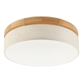 Brilagi - BELLADONNA LED-kattovalaisin LED/36W/230V halkaisija 40 cm kerma/tammi