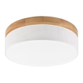 Brilagi - BELLADONNA LED-kattovalaisin LED/36W/230V halkaisija 40 cm valkoinen/tammi