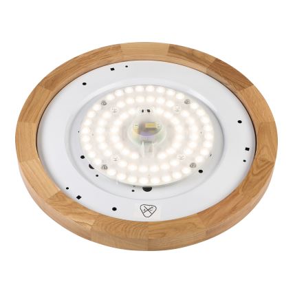 Brilagi - BELLADONNA LED-kattovalaisin LED/36W/230V halkaisija 40 cm valkoinen/tammi