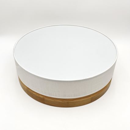 Brilagi - BELLADONNA LED-kattovalaisin LED/36W/230V halkaisija 40 cm valkoinen/tammi