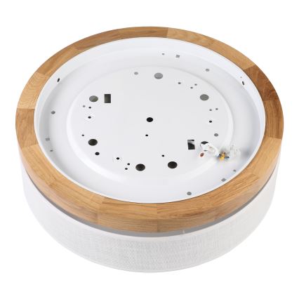Brilagi - BELLADONNA LED-kattovalaisin LED/36W/230V halkaisija 40 cm valkoinen/tammi