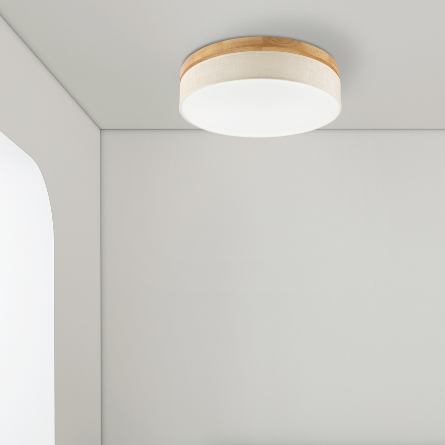 Brilagi - BELLADONNA LED-kattovalaisin LED/36W/230V halkaisija 50 cm kerma/tammi