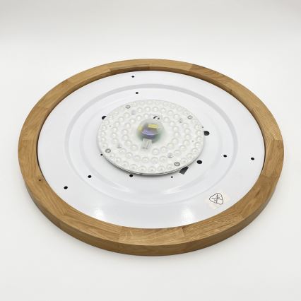 Brilagi - BELLADONNA LED-kattovalaisin LED/36W/230V halkaisija 50 cm kerma/tammi