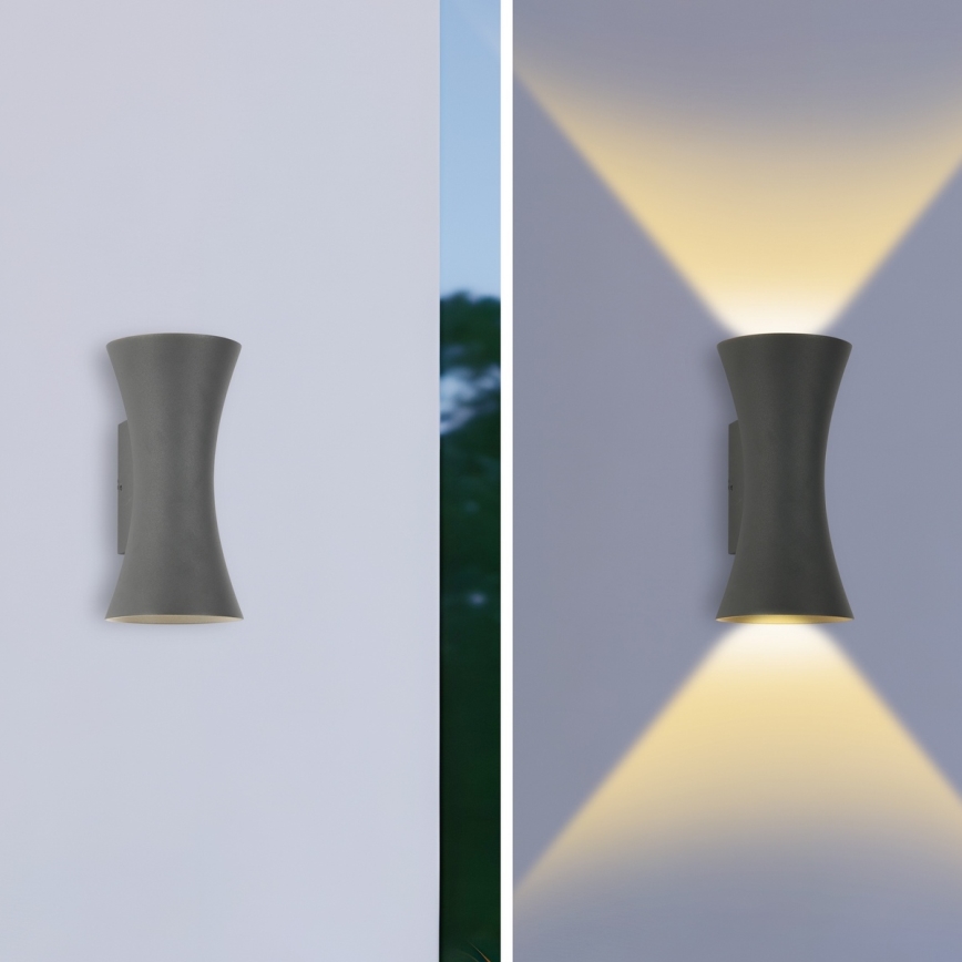 Brilagi - BICON LED-ulkoseinävalaisin 10W/230V, antrasiitti, IP44