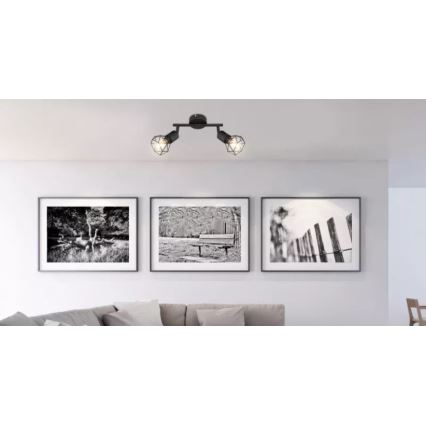 Brilagi - CAGE-spottivalaisin 2xE14/40W/230V